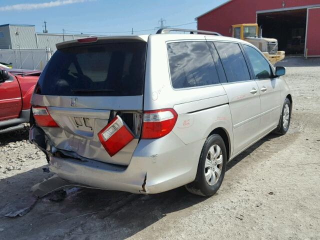 5FNRL38466B507017 - 2006 HONDA ODYSSEY EX SILVER photo 4