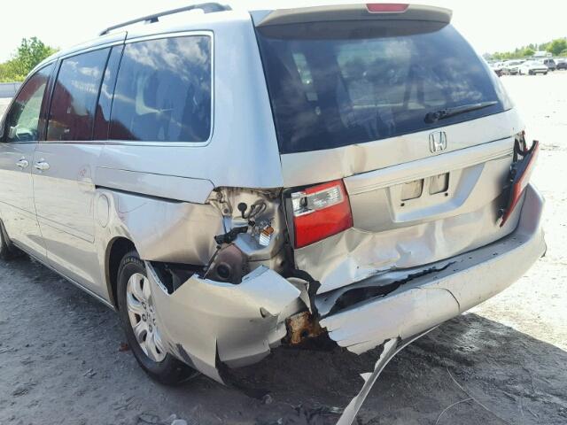 5FNRL38466B507017 - 2006 HONDA ODYSSEY EX SILVER photo 9