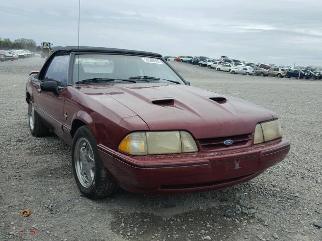 1FABP44E1KF220285 - 1989 FORD MUSTANG LX RED photo 1