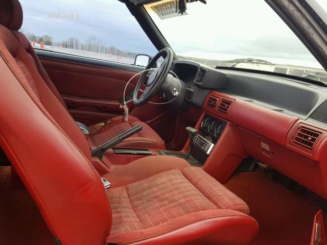 1FABP44E1KF220285 - 1989 FORD MUSTANG LX RED photo 5