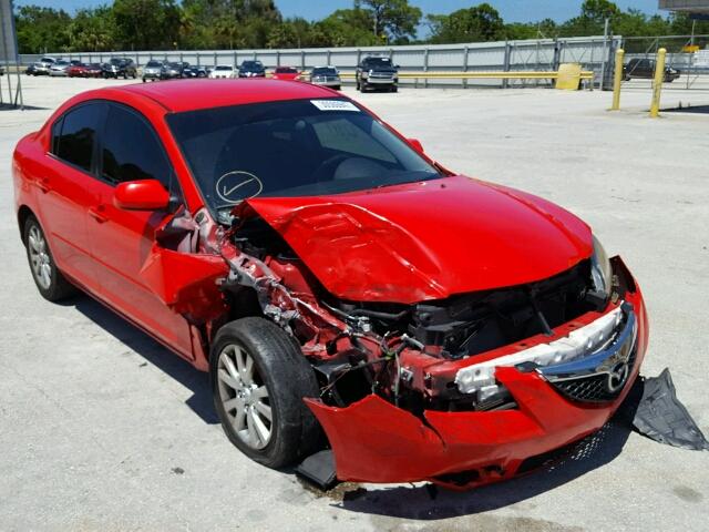 JM1BK12F081861100 - 2008 MAZDA 3 I RED photo 1