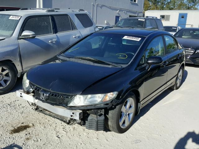 19XFA1F60BE018484 - 2011 HONDA CIVIC LX-S BLACK photo 2