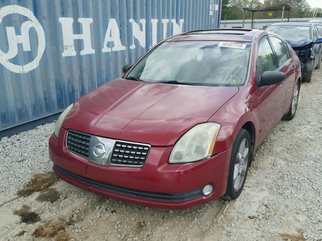 1N4BA41E24C904904 - 2004 NISSAN MAXIMA SE RED photo 2