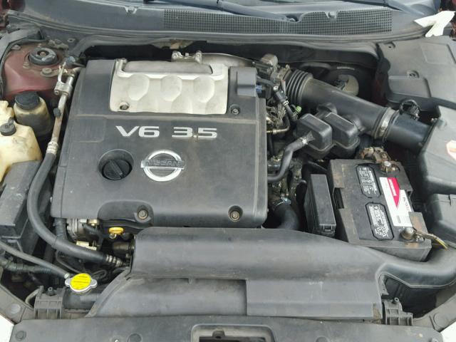 1N4BA41E24C904904 - 2004 NISSAN MAXIMA SE RED photo 7