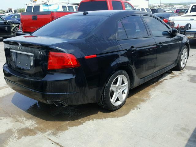 19UUA66265A036966 - 2005 ACURA TL BLACK photo 4