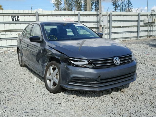 3VW267AJ8GM264191 - 2016 VOLKSWAGEN JETTA S GRAY photo 1