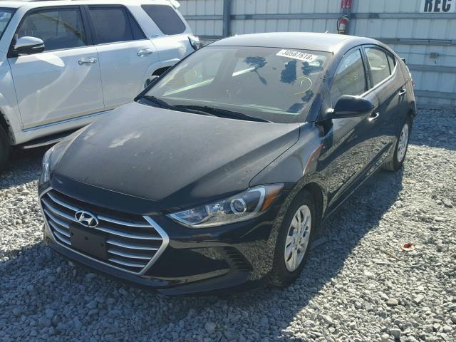 5NPD74LF4HH151250 - 2017 HYUNDAI ELANTRA SE BLACK photo 2