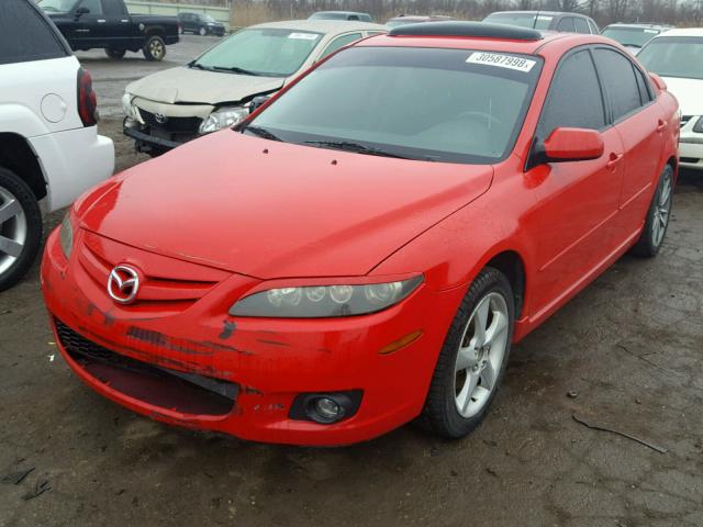 1YVHP84C165M69489 - 2006 MAZDA 6 I RED photo 2