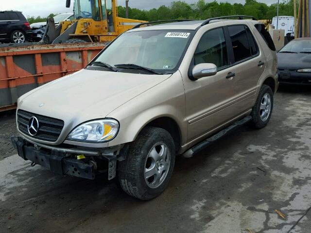 4JGAB54E92A352780 - 2002 MERCEDES-BENZ ML 320 GOLD photo 2