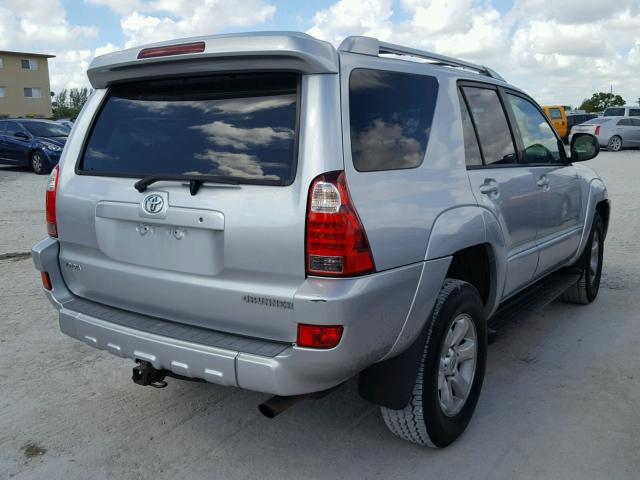 JTEBU14R958040447 - 2005 TOYOTA 4RUNNER SR SILVER photo 4