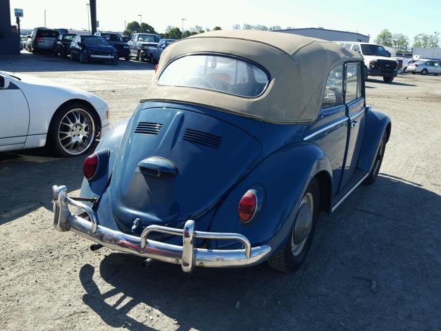 155105885 - 1965 VOLKSWAGEN BEETLE BLUE photo 4