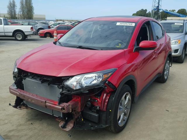 3CZRU5H52HM715955 - 2017 HONDA HR-V EX RED photo 2