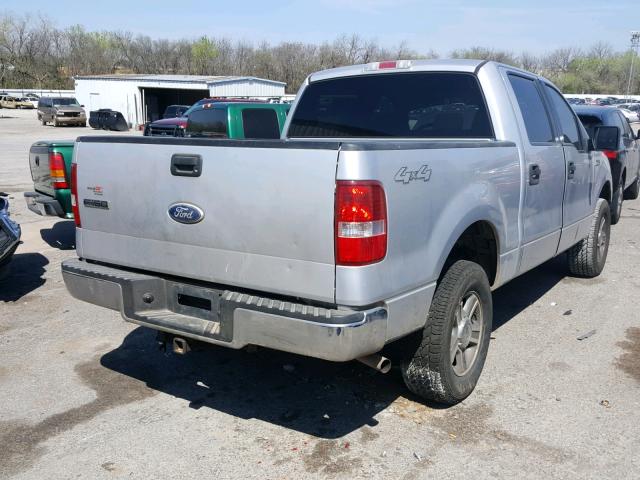 1FTPW14V56FB39183 - 2006 FORD F150 SUPER SILVER photo 4