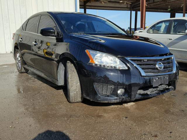 3N1AB7AP1EL627676 - 2014 NISSAN SENTRA S BLACK photo 1