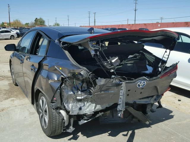 JTDKARFP0H3012349 - 2017 TOYOTA PRIUS PRIM გრაფიტი ფოტო 3