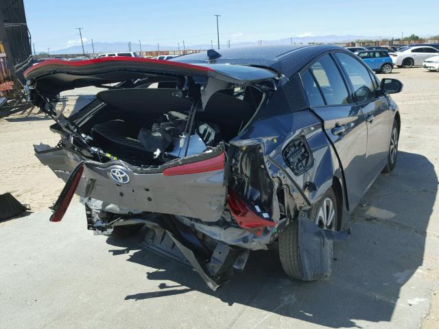 JTDKARFP0H3012349 - 2017 TOYOTA PRIUS PRIM გრაფიტი ფოტო 4