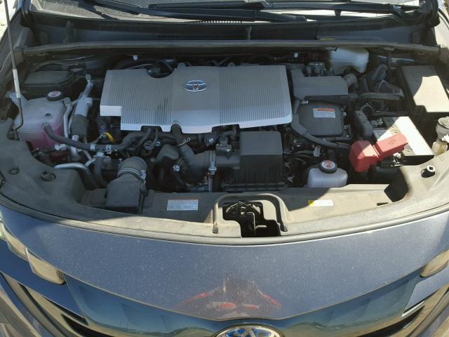 JTDKARFP0H3012349 - 2017 TOYOTA PRIUS PRIM გრაფიტი ფოტო 7