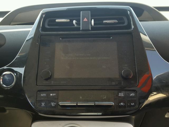 JTDKARFP0H3012349 - 2017 TOYOTA PRIUS PRIM გრაფიტი ფოტო 9