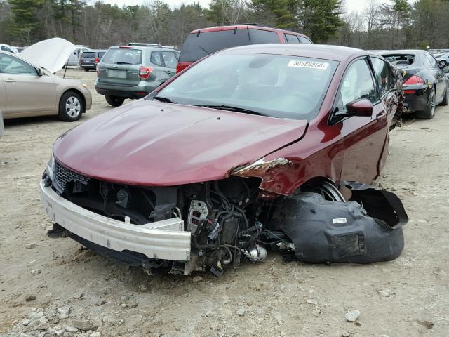 1C3CCCBB0FN674878 - 2015 CHRYSLER 200 S RED photo 2