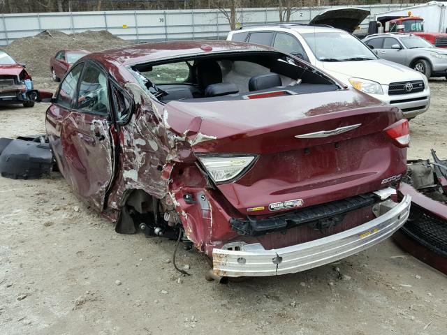 1C3CCCBB0FN674878 - 2015 CHRYSLER 200 S RED photo 3