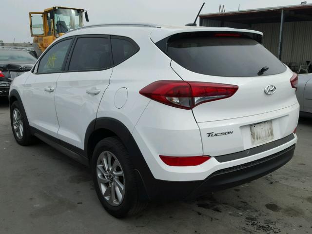 KM8J33A4XGU201398 - 2016 HYUNDAI TUCSON LIM WHITE photo 3