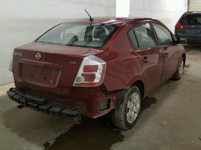 3N1AB61E39L670737 - 2009 NISSAN SENTRA 2.0 MAROON photo 4