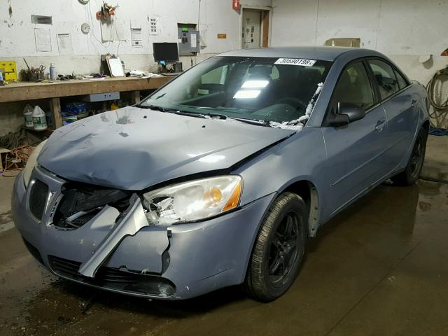 1G2ZG58B874266458 - 2007 PONTIAC G6 BASE BLUE photo 2