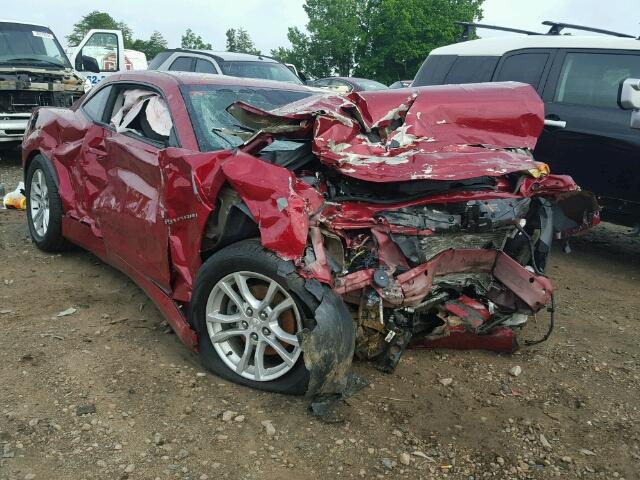 2G1FB1E33E9212457 - 2014 CHEVROLET CAMARO LT RED photo 1