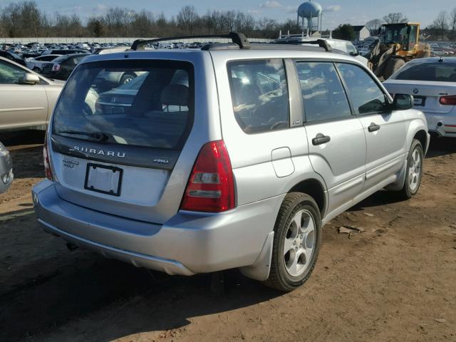 JF1SG65693H741201 - 2003 SUBARU FORESTER 2 SILVER photo 4