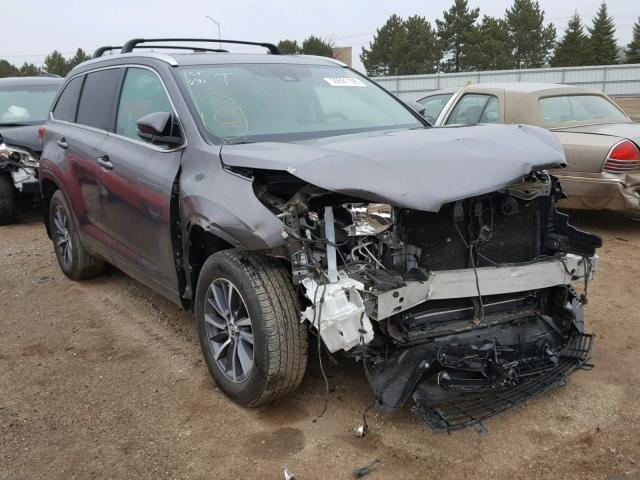 5TDJZRFH4HS418632 - 2017 TOYOTA HIGHLANDER GRAY photo 1