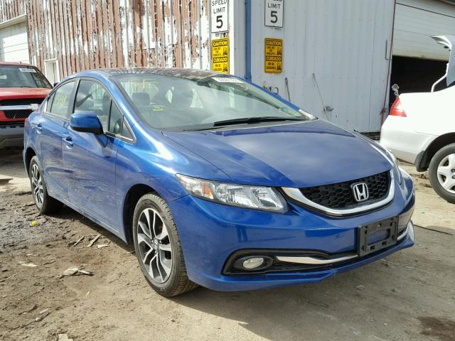 19XFB2F96DE048816 - 2013 HONDA CIVIC EXL BLUE photo 1