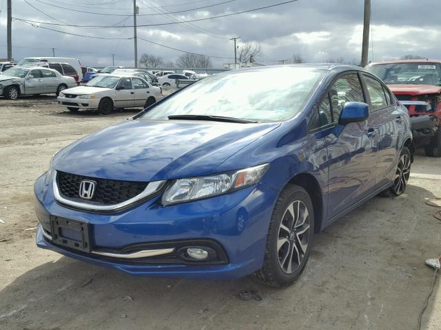 19XFB2F96DE048816 - 2013 HONDA CIVIC EXL BLUE photo 2