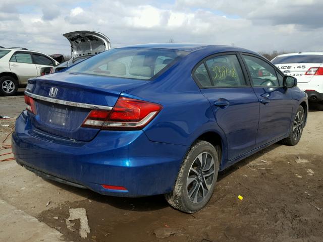 19XFB2F96DE048816 - 2013 HONDA CIVIC EXL 蓝色 照片 4
