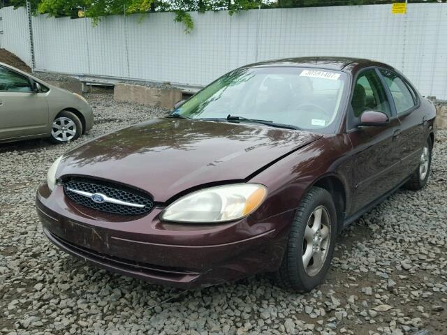 1FAHP53UX1A185170 - 2001 FORD TAURUS SE MAROON photo 2