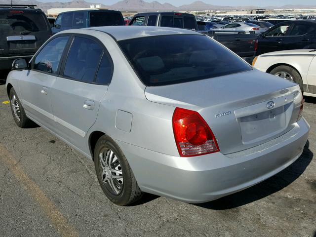 KMHDN46DX4U749872 - 2004 HYUNDAI ELANTRA GL SILVER photo 3