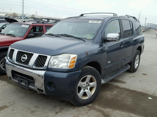 5N1AA08B86N718359 - 2006 NISSAN ARMADA SE BLUE photo 2