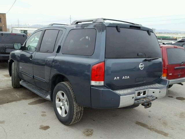 5N1AA08B86N718359 - 2006 NISSAN ARMADA SE BLUE photo 3