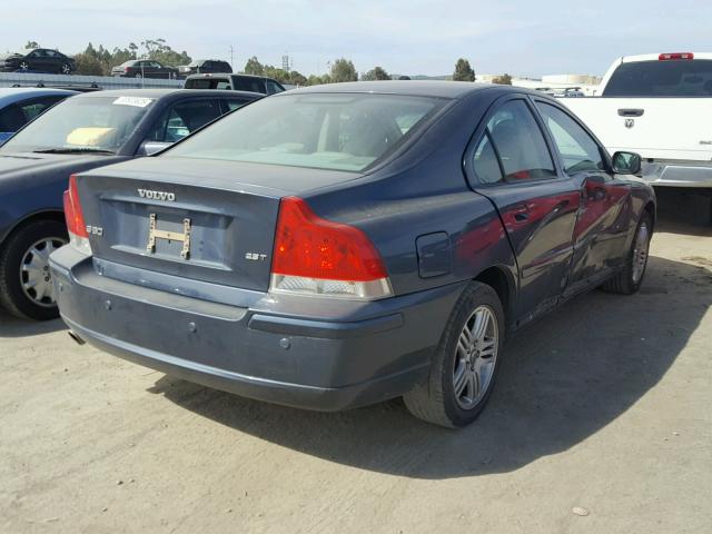 YV1RS592372614438 - 2007 VOLVO S60 2.5T BLUE photo 4