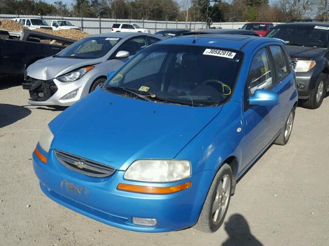 KL1TG66666B655498 - 2006 CHEVROLET AVEO LT BLUE photo 2