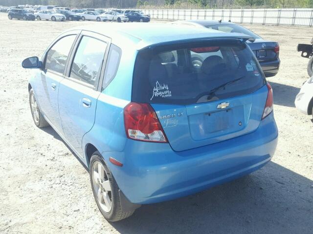 KL1TG66666B655498 - 2006 CHEVROLET AVEO LT BLUE photo 3