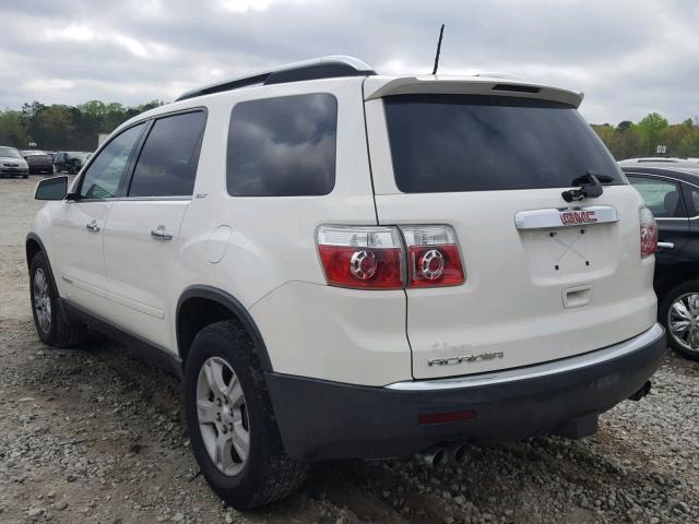 1GKER23758J274692 - 2008 GMC ACADIA SLT WHITE photo 3