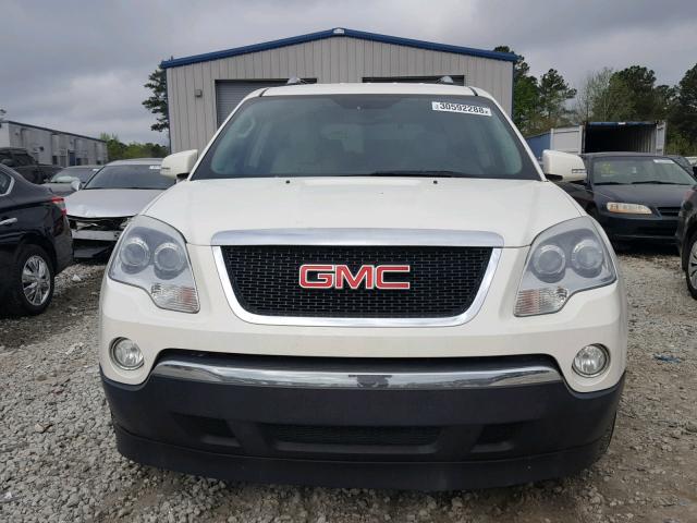 1GKER23758J274692 - 2008 GMC ACADIA SLT WHITE photo 9