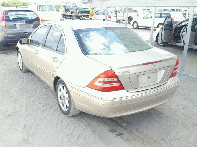 WDBRF61J33E010558 - 2003 MERCEDES-BENZ C 240 GOLD photo 3