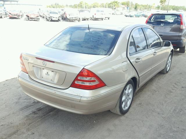 WDBRF61J33E010558 - 2003 MERCEDES-BENZ C 240 GOLD photo 4