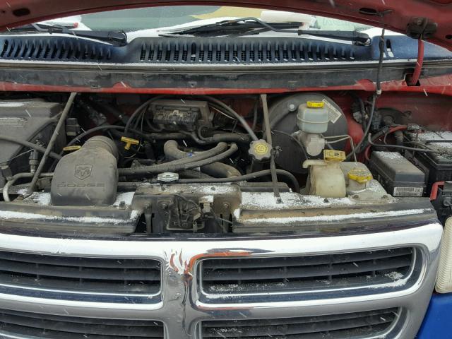 2B5WB35Z3WK129184 - 1998 DODGE RAM WAGON BLUE photo 7