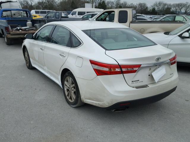 4T1BK1EB4DU012438 - 2013 TOYOTA AVALON BAS WHITE photo 3