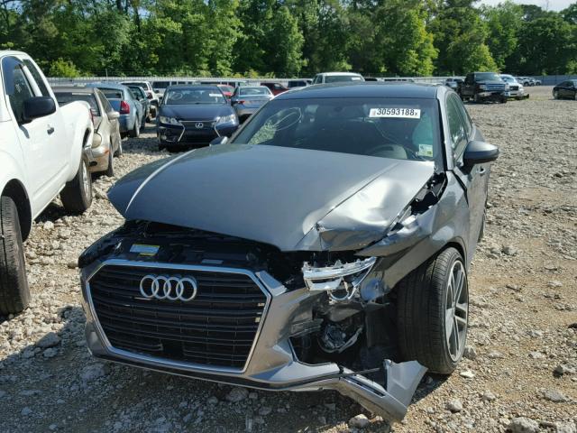 WAUAUGFF6J1015950 - 2018 AUDI A3 PREMIUM GRAY photo 2