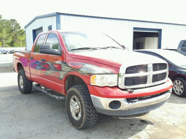 3D7KU28C24G202319 - 2004 DODGE RAM 2500 S RED photo 1