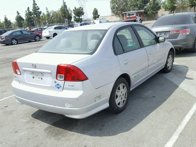 1HGEN26555L000248 - 2005 HONDA CIVIC GX SILVER photo 4