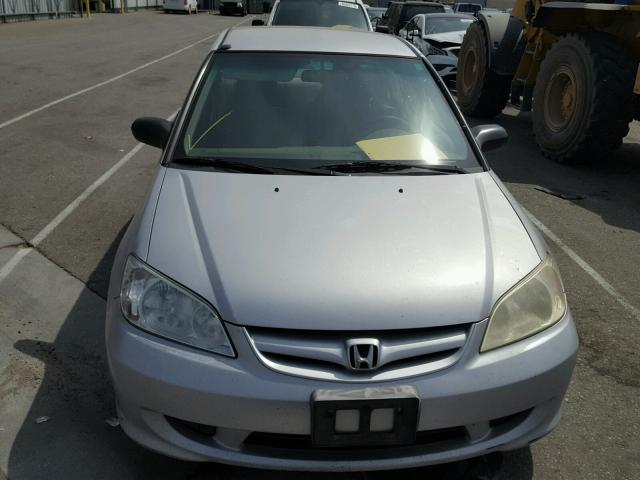 1HGEN26555L000248 - 2005 HONDA CIVIC GX SILVER photo 9